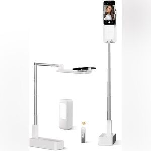 Adjustable LED Light Portable Rechargeable Selfie Phone Stand